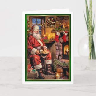 Santa ätkakor kort