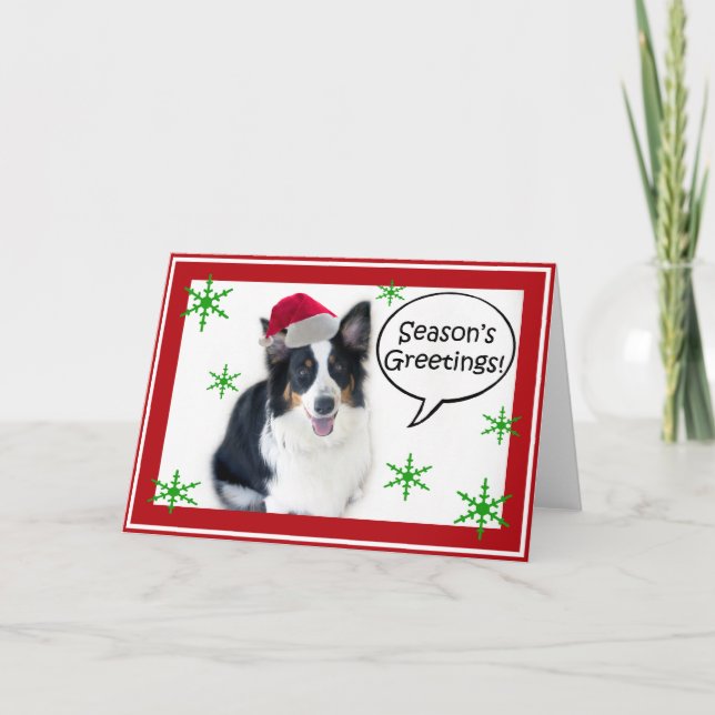 Santa Aussie Helgkort (Framsida)