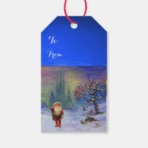 SANTA AV GNOMSEN PRESENTETIKETT