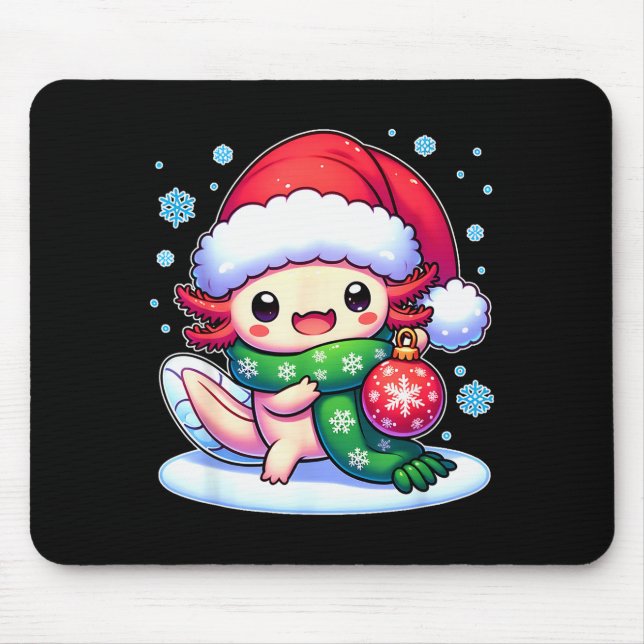 Santa Axolotl Funny Cute Xmas Funny Christmas  Musmatta (Framsidan)