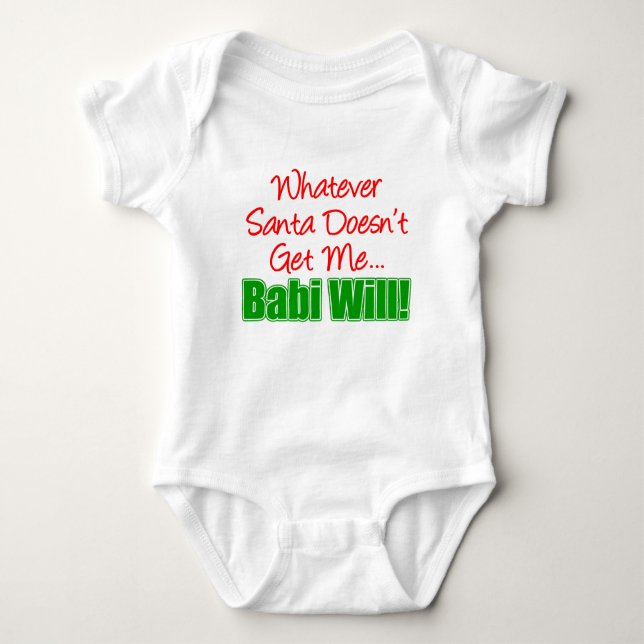 Santa Babi Will Tee Shirt (Framsida)