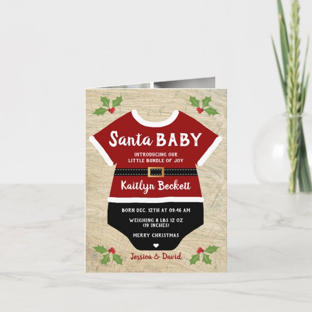 Santa Baby| 6 Meddelande om foto till jul (Framsida)