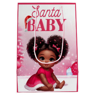 Santa Baby Afro Puff Infant Girl jul jul