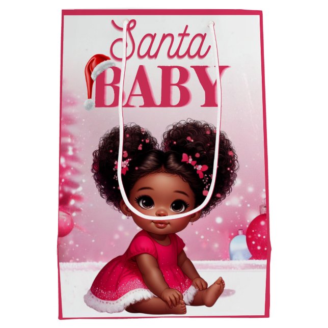 Santa Baby Afro Puff Infant Girl jul jul (Baksidan)