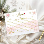 Santa Baby budgeterade babyvykort<br><div class="desc">Bekvämt kalligrafi med snöflingor,  vintermannamässig barnduschinbjudan. Lätt att personlig med dina uppgifter. Sök efter matchande objekt som tilläggskort i samlingen.</div>