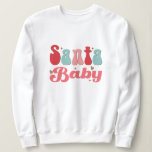 Santa baby christmas t shirt<br><div class="desc">Sötskjorta för jultomte i baby - Den här helgdag-christmas-tröjan har en enkel minimalistisk design med modernt dockat julgranar</div>