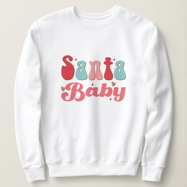 Santa baby christmas t shirt (Design framsida)