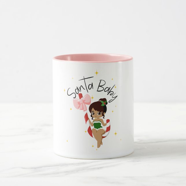 Santa Baby Cute Coffee Christmas Mug Mugg (Center)