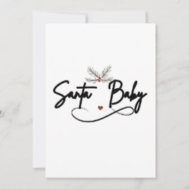 Santa Baby - Flirty Helgdag Script Julkort