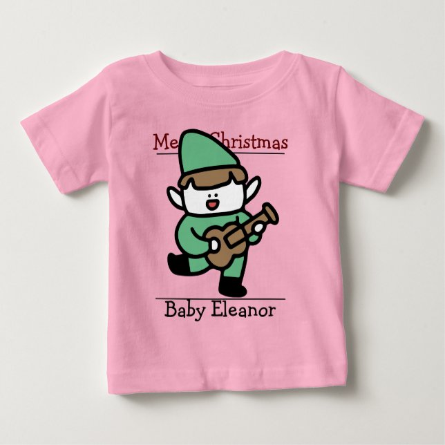 Santa baby, första julen Baby T Shirt (Framsida)