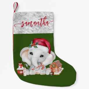 Santa Baby Helgdag Elephant jul Liten Julstrumpa