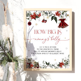 Santa Baby Hur stor är Mamma Belly Poster