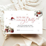 Santa Baby hur stor Mamma är Belly Tilläggskort<br><div class="desc">Denna punkt skapar en perfekt i feststämning för att fira en babydusch under vintern,  där julsäsongens värme blandas med känslan av att välkomna ett nyfödd bebis. Matchande objekt är tillgängliga.</div>