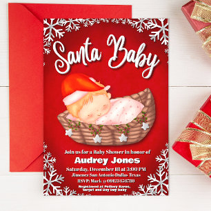 Santa Baby - inbjudan till babyskabinje
