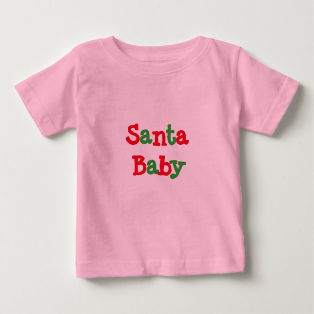SANTA BABY INFANT CREEPER (ROSA) TRÖJA (Framsida)