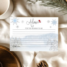 Santa Baby Jul Baby Babyshower Rådkort