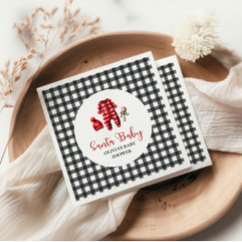 Santa Baby Jul Baby Shower Pappersservett