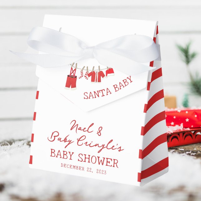 Santa Baby Jul Baby Shower Presentaskar (Skapare uppladdad)