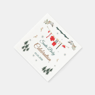 Santa Baby Jul Babyshower Pappersservett
