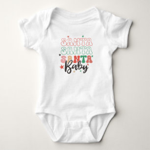 "Santa Baby" jul Helgdag Bodykostym för Baby T Shirt