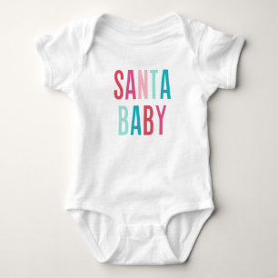 "Santa Baby" jul Helgdag Bodykostym för Baby T Shirt