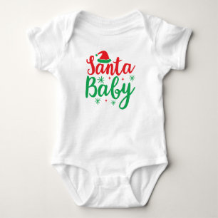 "Santa Baby" jul Helgdag Bodykostym för Baby T Shirt