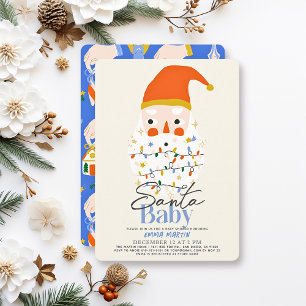 Santa Baby jul, Helgdag Boy Baby Shower Inbjudningar