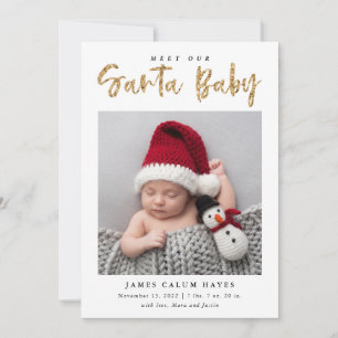 Santa Baby jul, Helgdag, fotoutställning av Baby,  Meddelande