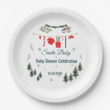 Santa Baby Jul Tema Baby Shower