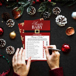 Santa Baby | Julbabyskor Gissa vem som spelar<br><div class="desc">Den här babyduschen "Gissa vem"-matchen är perfekt för alla som har en babydusch den här julen. Bara ge får de här spelkorten ut till dina gäster för att spela i duschen. Den person som har de mest korrekta svaren vinner ett pris som du själv väljer! Matchande objekt i party finns...</div>