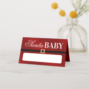 Santa Baby   Julbabyskor Placeringskort