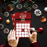 Santa Baby | Julstövel Bingo<br><div class="desc">De här bingokorten är perfekt för alla som har en babydusch den här julen. Ta bara med de här bingokorten när du skickar ut dina matchande babyduschinbjudningar. Dina gäster kan sedan fylla varje ruta med alla presenter som de tänka baby får vid duschen, fem i vilken riktning som helst vinner...</div>