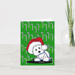 Santa baby KiniArt Westie Helgkort