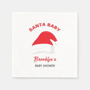 Santa Baby Könsneutrala Babyshower Vinter Hatt Pappersservett