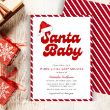 Santa Baby Merry Little jul Baby Shower