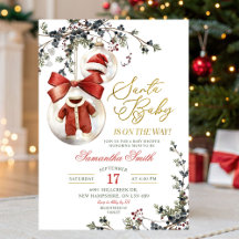 Santa Baby Minimalistisk Vinterprydnader Barnkalas