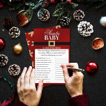 Santa Baby | Prist spel för julbabyskor<br><div class="desc">Den här babyduschmatchen lakan är perfekt för alla som har en babydusch den här julen. Bara ge får de här spelkorten ut till dina gäster för att leka vid duschen,  vem som helst som står närmast den verkliga totalkostnaden,  utan att gå över,  ett pris som du själv väljer!</div>