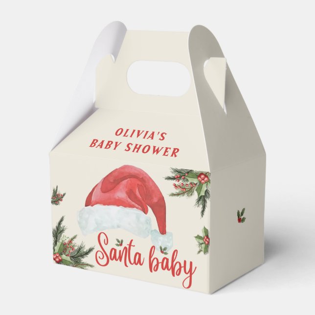 Santa Baby Red Hat-juljusprejaren Presentaskar (Framsidan Sidan)