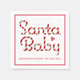 Santa Baby Red-julduschen Napkins Pappersservett