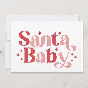 Santa Baby - Retro jul typografi Kort