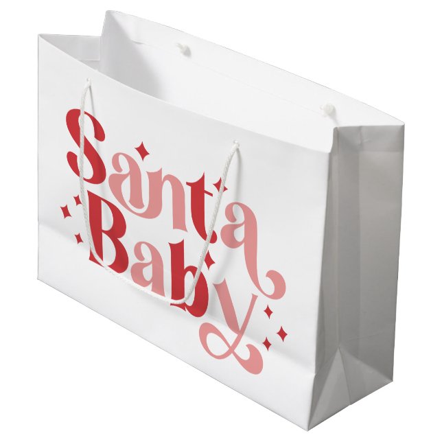 Santa Baby - Retro-jultypografi (Framsidan Vinklad)