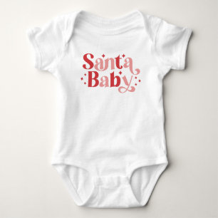 Santa Baby - Retro-jultypografi T Shirt