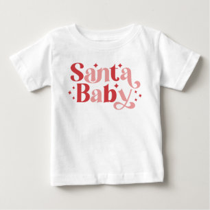 Santa Baby - Retro-jultypografi T Shirt