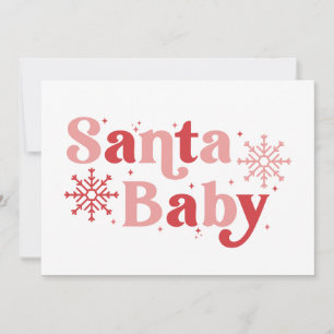 Santa Baby - Rolig Jul Typografi Design Kort