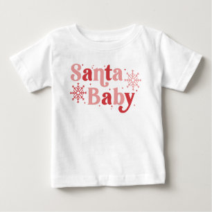 Santa Baby - Roligt Helgdag Typography Design T Shirt