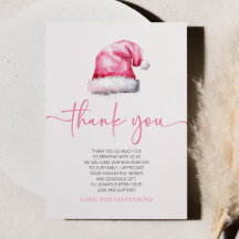 Santa Baby Rosa Hat jul Helgdag Baby Shower