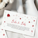 Santa Baby Shower Bokar för Baby Tilläggskort<br><div class="desc">Bokar för Baby-inhägnadskort för babyskor</div>