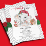 Santa Baby Shower Cute Helgdag Elephant Budget<br><div class="desc">En design per lakan. Budgetinbjudningar innehåller inte kuvert. Den här designen kan vara personlig i det område som tillhandahålls genom att ändra fotot och/eller text. Du kan också anpassa den genom att klicka på Anpassa den här mallen och sedan välja klicka för att anpassa ytterligare alternativ och ta bort eller...</div>