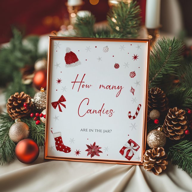 Santa Baby Shower Hur många kaniner Poster (Skapare uppladdad)