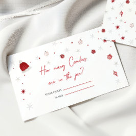 Santa Baby Shower Hur många kaniner? Tilläggskort